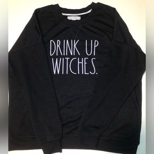 Rae Dunn “Drink Up Witches” Black Sweatshirt